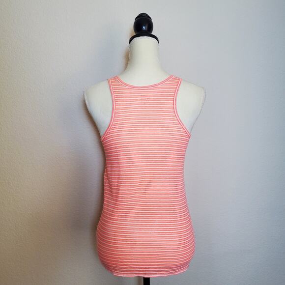 J. Crew Pink Striped Tank Top Small - Picture 3 of 7